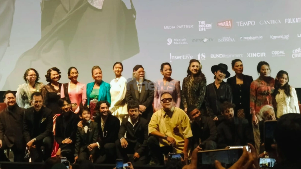 Konferensi pers para pemain dan sutradara film Pangku di kawasan Jakarta Selatan, Selasa (28/10/2025). [FTNews.co.id/Selvianus Kopong Basar]